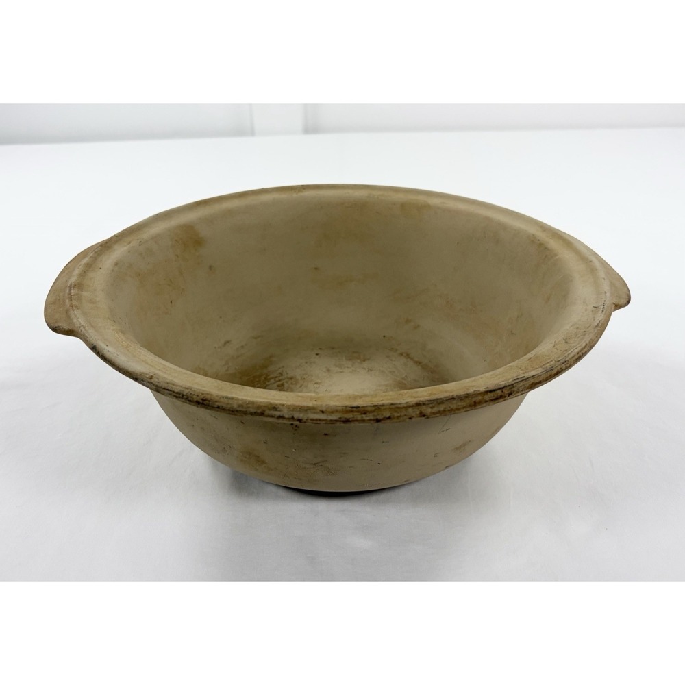 Vintage Pampered Chef Family Heritage 12 Inch Stoneware Baking Bowl 1450 USA
